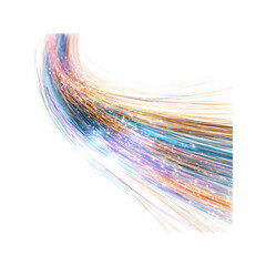 Abstract Swirling Light Stream Colorful Energy and Motion