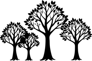 Tree silhouette vector