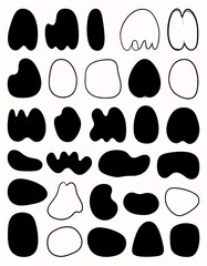 Fototapeta premium Abstract shapes grid