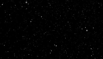Night sky, scattered, small, white dots