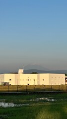 Fototapeta premium industrial building on the beach