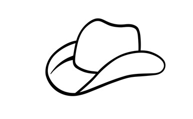 illustration of a cowboy hat