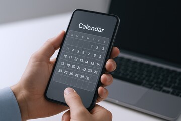 Scheduling on Mobile Phone with Calendar App for Business Planning and Appointment Management