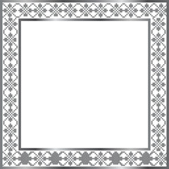 Decorative vintage gold frame with ornate border for text or design placement