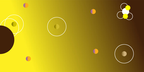 Abstract Geometric Circle Gradient Design