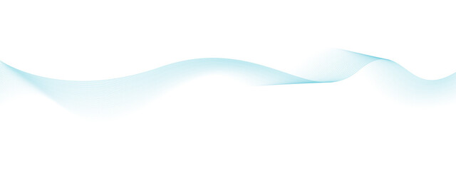 Abstract Light Teal Wave Design