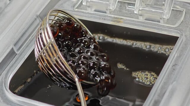 Boiled pearls for bubble milk tea