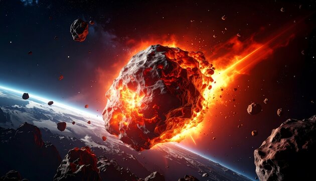Asteroid impact on Earth