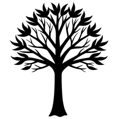 Fototapeta premium tree silhouette vector