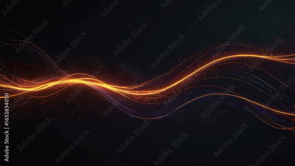 Poster abstract light stream background for corporate data visualization