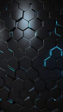 Hexagonal security wall with bright breach for data breach header