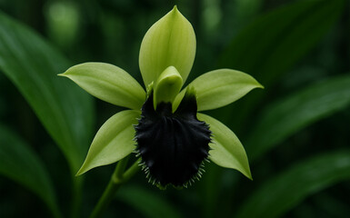 Obraz premium Exotic Black Orchid (Coelogyne Pandurata)