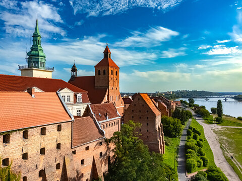 View of Grudziadz old town, Poland
