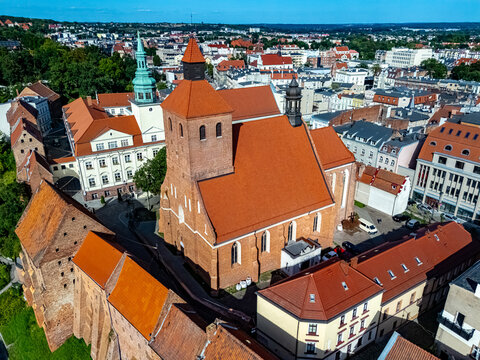 View of Grudziadz old town, Poland