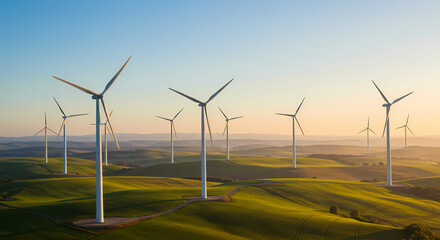Sustainable Energy: Wind Turbines Harnessing Clean Power