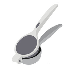 lemon squeezer. fruit squeezer Vector stock illustration. manual hand press,manual orange juicer