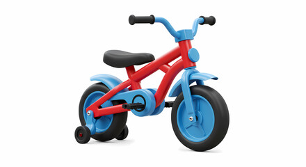 Red and Blue Kids' Bicycle: Perfect First Ride
