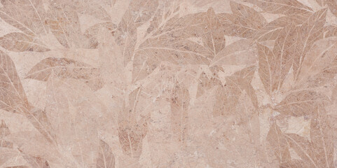 stone texture with subtle leaf pattern creating natural botanical abstract background.