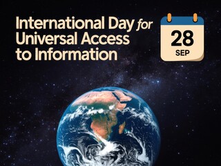 International day for universal access to information september 28th with earth