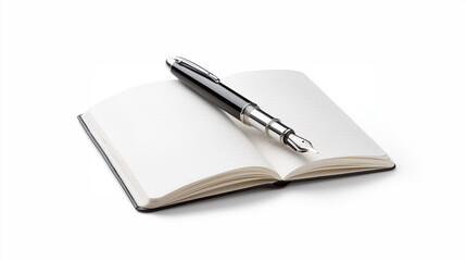 Business or education concept with an empty journal for notes, planning, or a signature