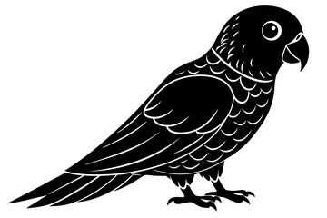 Vector illustration of a parrot