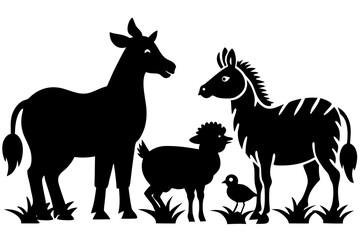 Vector illusion of  animal 