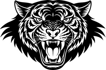 Vector illusion of a tiger