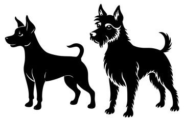 Vector illustration of a dog