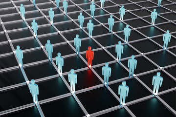 The image that conveys the connection of people around the world that can be connected through technology.