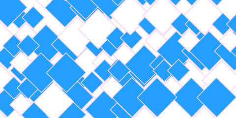 Abstract blue square geometric seamless texture