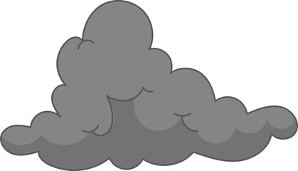 Minimalist cloud vector illustration