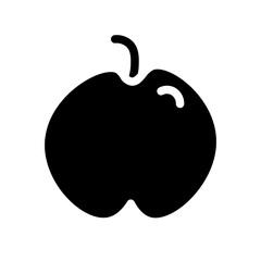 fruit glyph icon