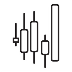 Trading icon outline vector