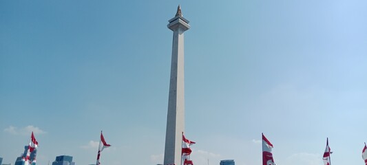 Monas monument in Jakarta city