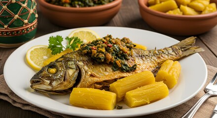 "Cuisine Africaine Makayabu avec Manioc"