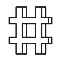 Tranding icon outline vector