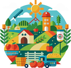 Fototapeta premium Agriculture icon