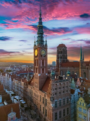 Architecture Old Town Gdansk With