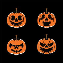 halloween pumpkin set