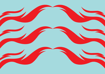 Velocity Stripe red on sky blue background Racing Livery