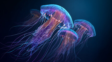 Mesmerizing Jellyfish: Underwater Bioluminescence
