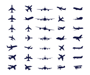 Fototapeta premium Airplane Svg