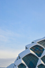 Al Jabbar Grand Mosque Reflected on Lake in Bandung, West Java, Indonesia