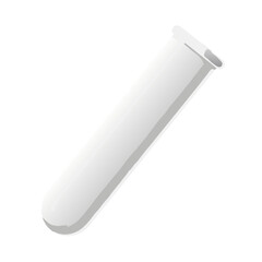 Fototapeta premium Illustrative depiction of a sterile laboratory test tube, commonly used in scientific and medical research activities