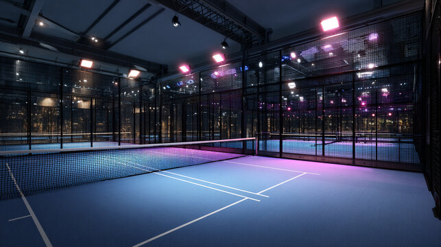 Nighttime Urban Skatepark: Vibrant Lighting & Graffiti Art