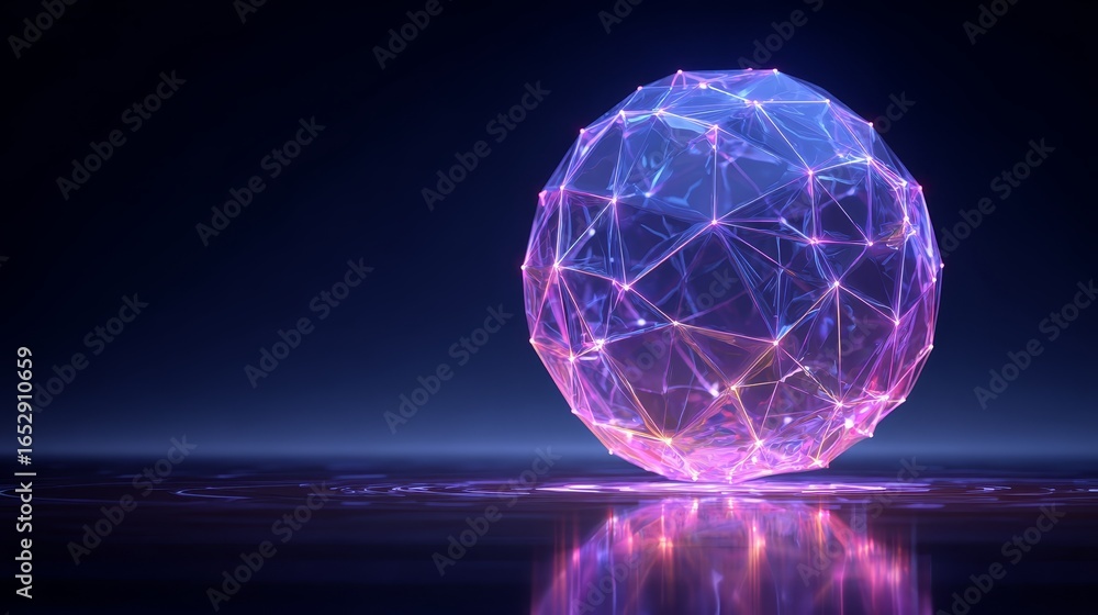 Poster a captivating abstract visualization of a solitary perfectly smooth sphere suspended in darkness its
