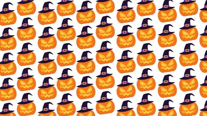 Spooky Halloween pattern background illustration