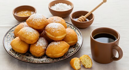 "Zelfgemaakte Congolese Beignets met Koffie"