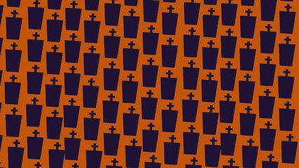 Spooky Halloween pattern background illustration