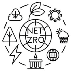 Achieving Global Net Zero Emissions Through Sustainable Practices and Technological Innovation